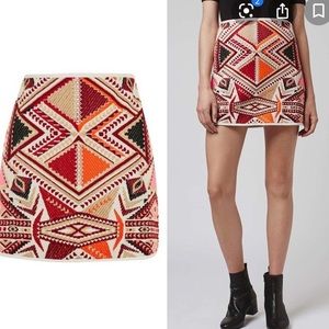 Topshop NWT Aztec skirt